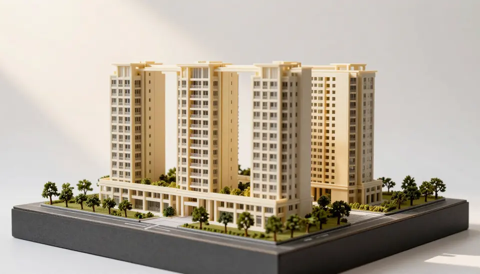 AI-generated illustrative architectural models